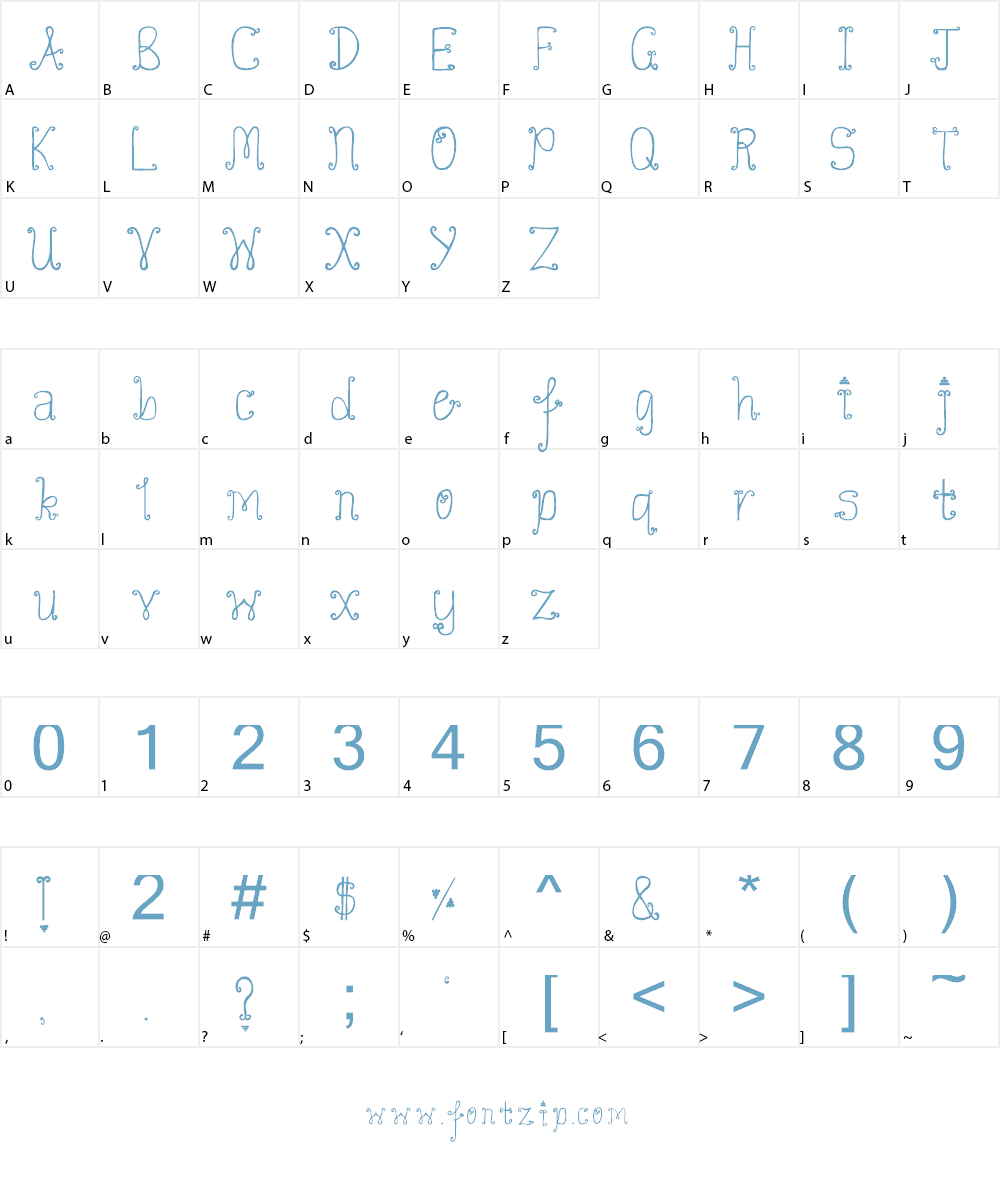 Grape Expectations Font Character